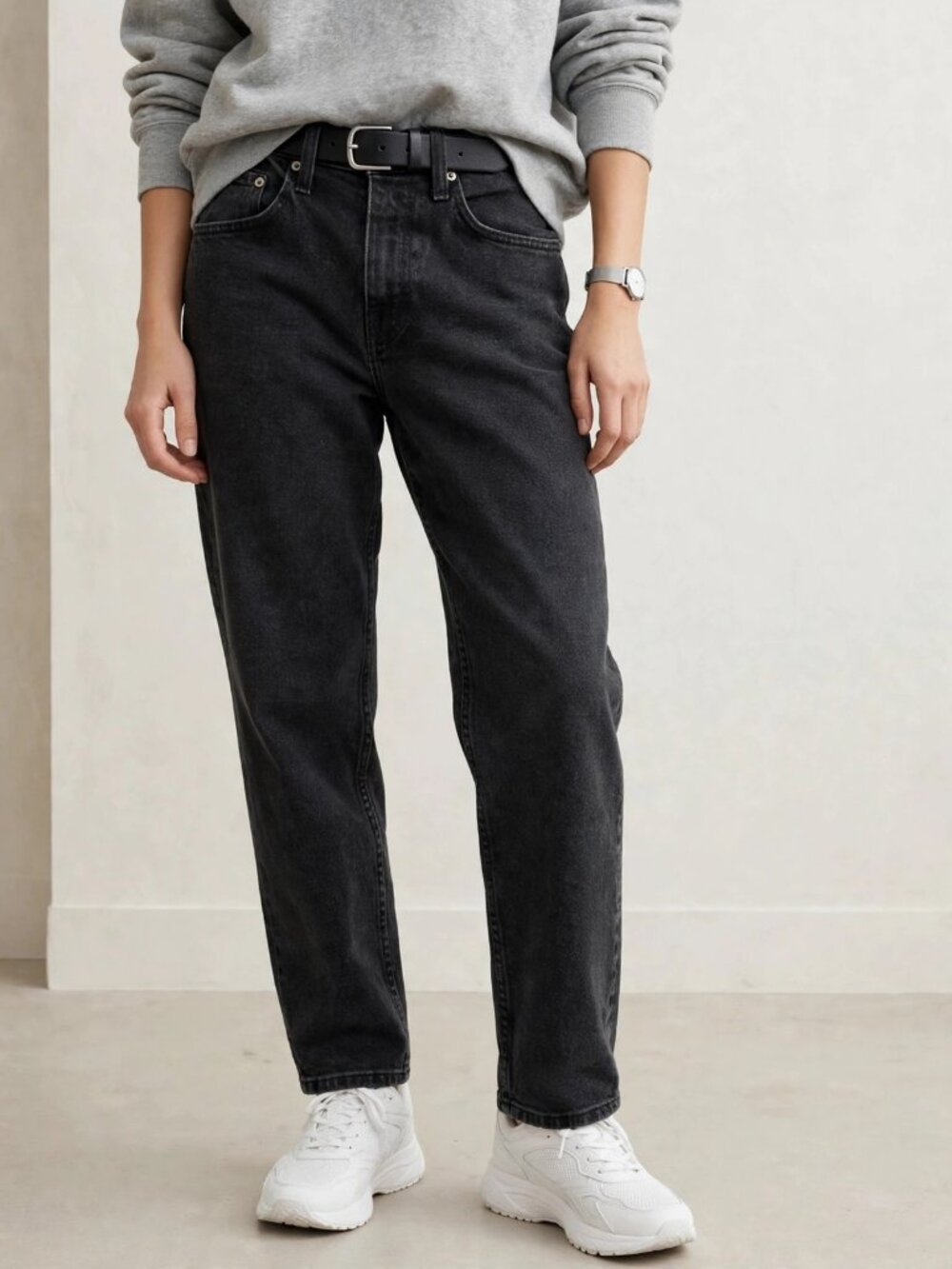 Hollister Charcoal Loose Fit Jeans